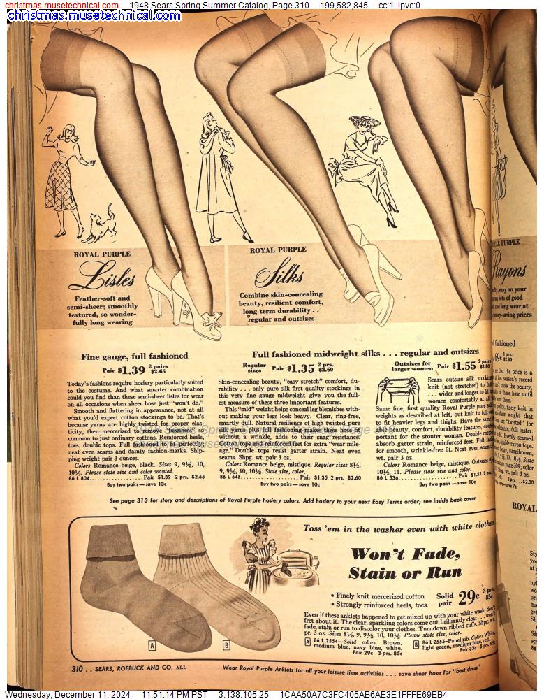 1948 Sears Spring Summer Catalog, Page 310