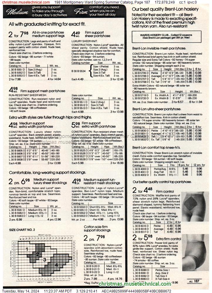 1981 Montgomery Ward Spring Summer Catalog, Page 187