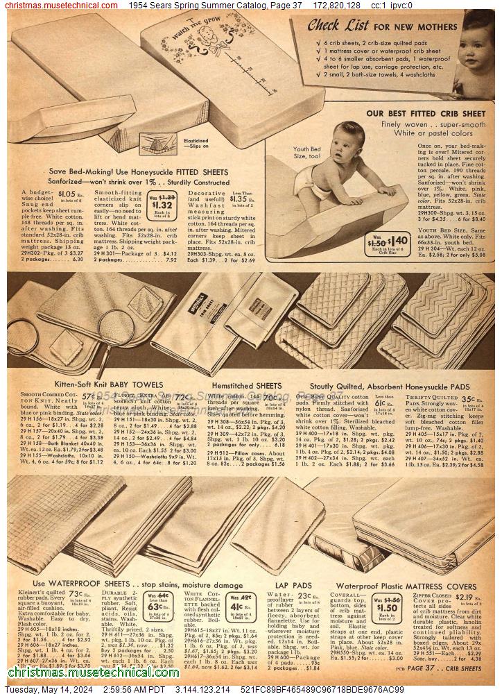 1954 Sears Spring Summer Catalog, Page 37