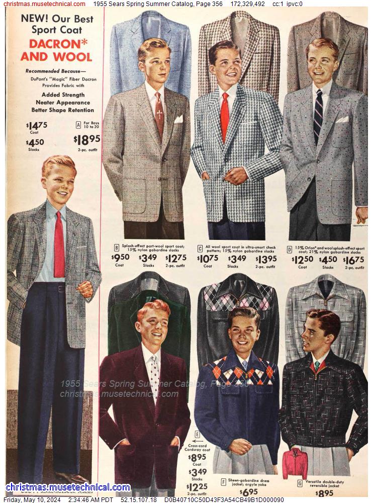1955 Sears Spring Summer Catalog, Page 356 - Catalogs & Wishbooks
