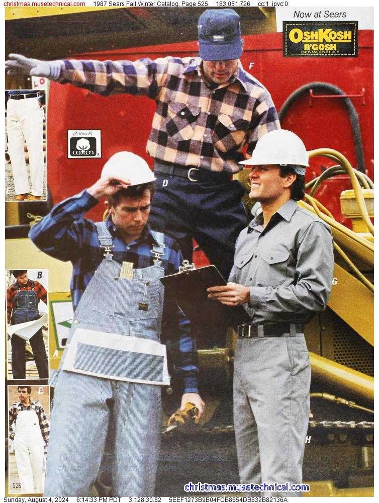 1987 Sears Fall Winter Catalog, Page 525