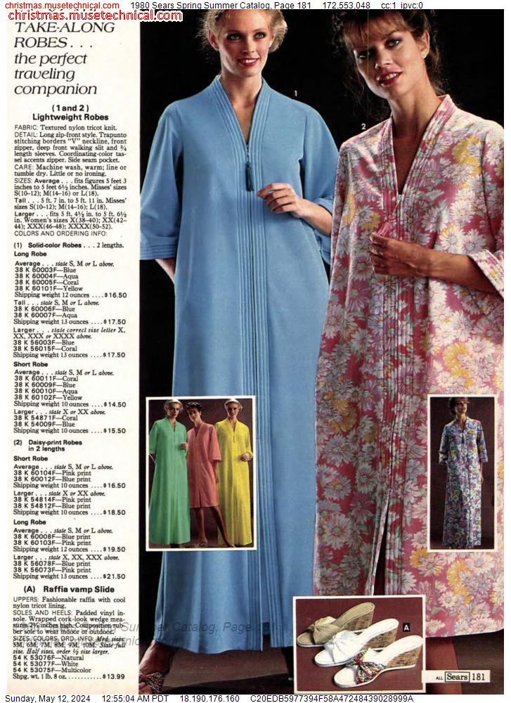 1980 Sears Spring Summer Catalog, Page 181