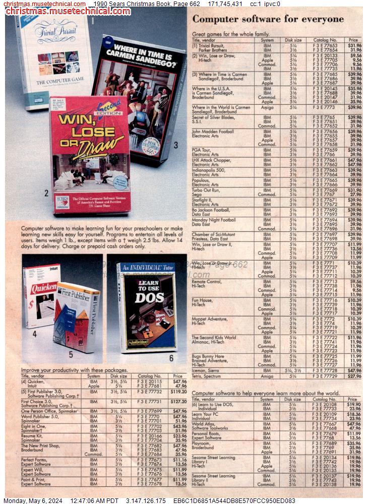 1990 Sears Christmas Book, Page 662