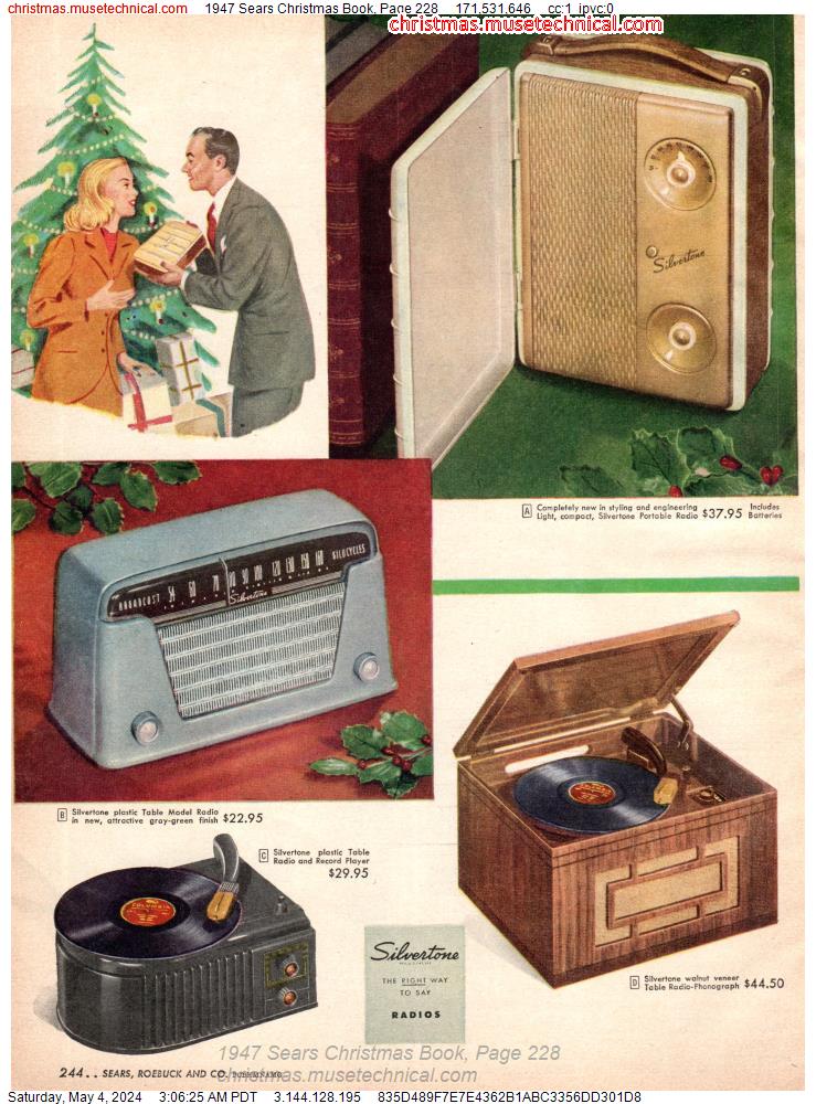1947 Sears Christmas Book, Page 228