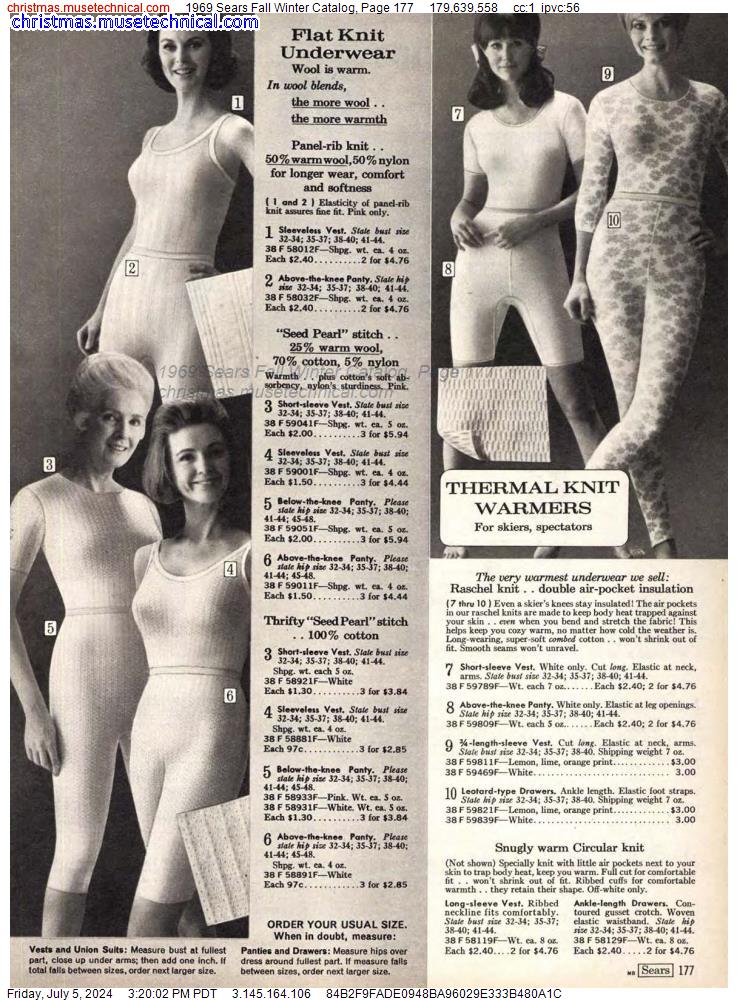 1969 Sears Fall Winter Catalog, Page 177