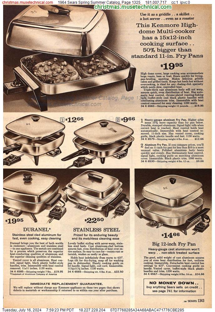1964 Sears Spring Summer Catalog, Page 1325