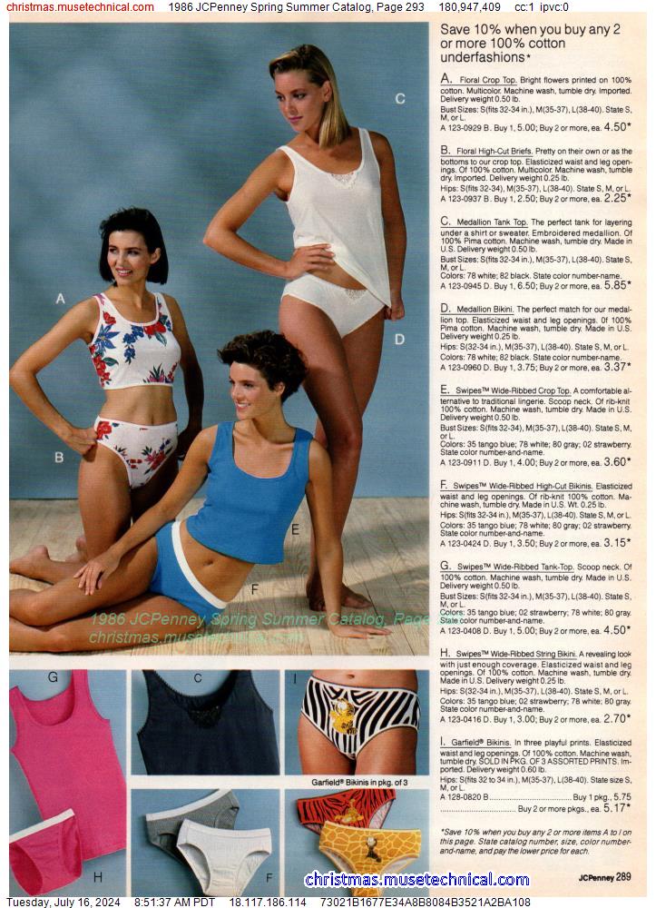 1986 JCPenney Spring Summer Catalog, Page 293