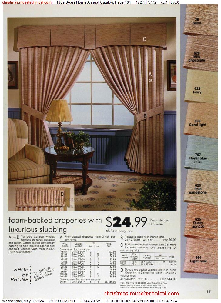 1989 Sears Home Annual Catalog, Page 161
