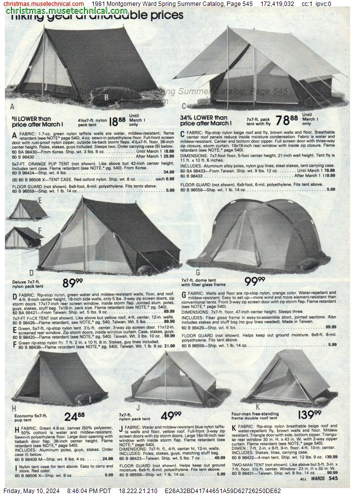 1981 Montgomery Ward Spring Summer Catalog, Page 545