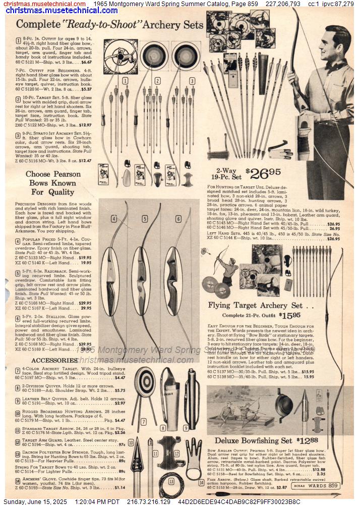 1965 Montgomery Ward Spring Summer Catalog, Page 859
