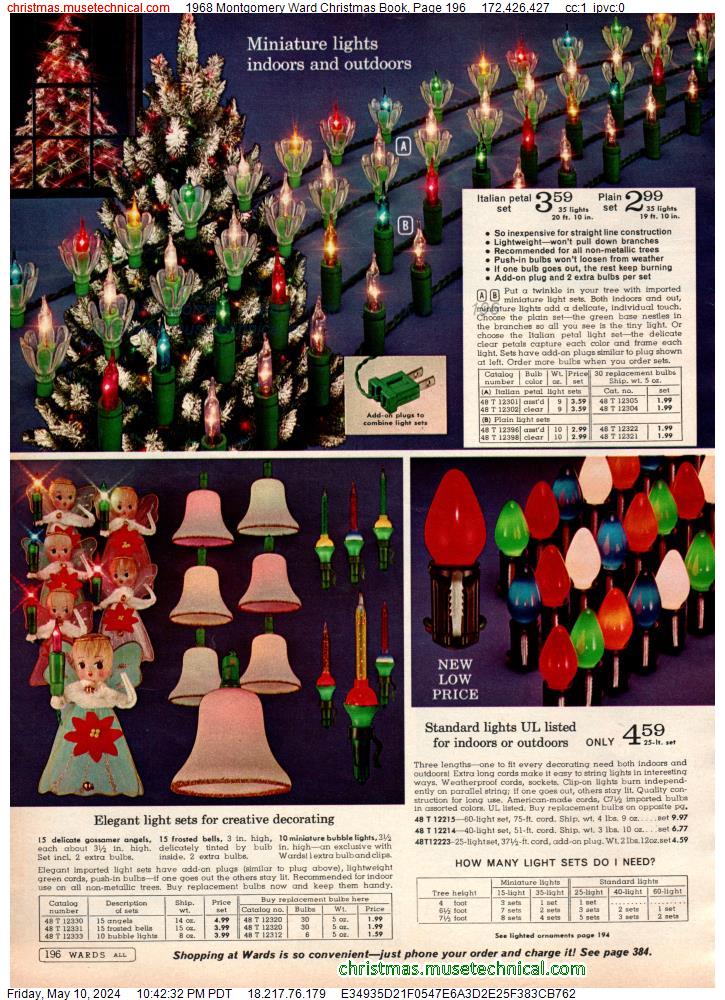1968 Montgomery Ward Christmas Book, Page 196