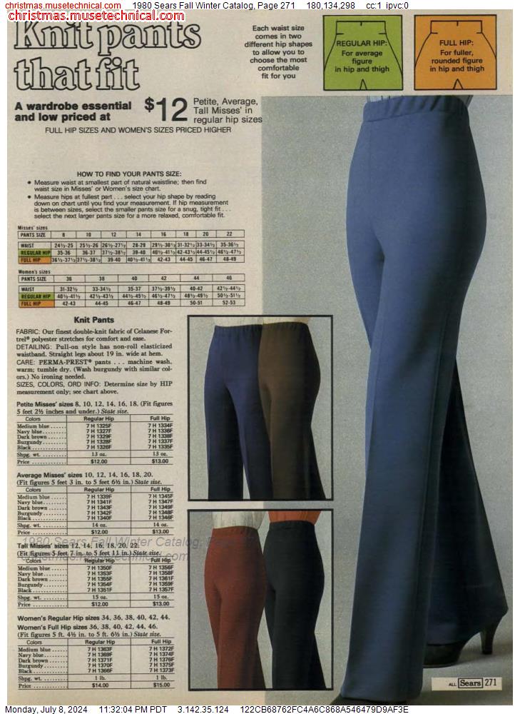 1980 Sears Fall Winter Catalog, Page 271