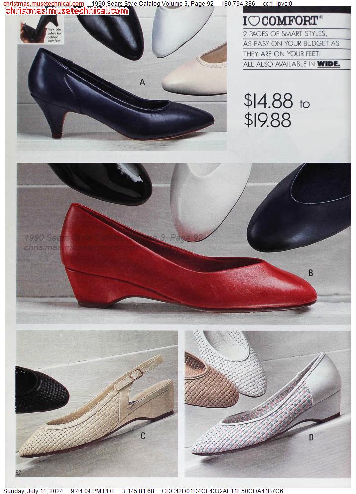 1990 Sears Style Catalog Volume 3, Page 92