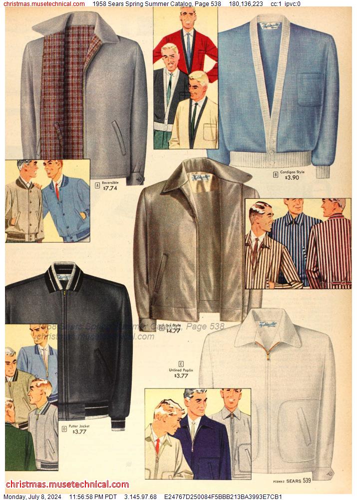 1958 Sears Spring Summer Catalog, Page 538