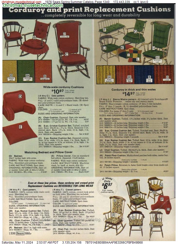 1976 Sears Spring Summer Catalog, Page 1340