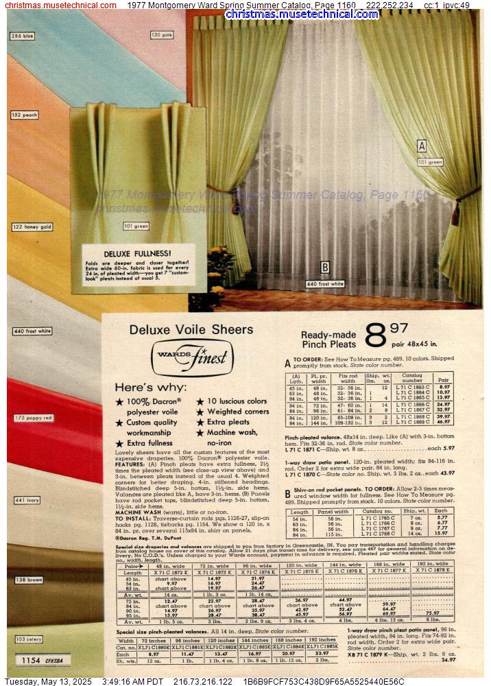 1977 Montgomery Ward Spring Summer Catalog, Page 1160