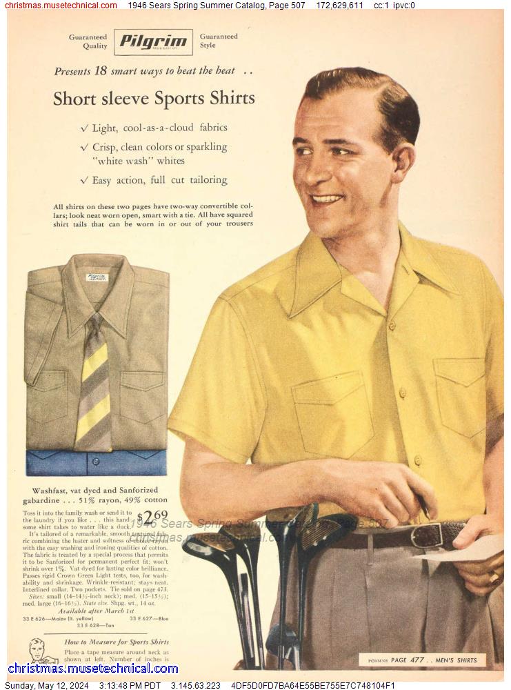 1946 Sears Spring Summer Catalog, Page 507
