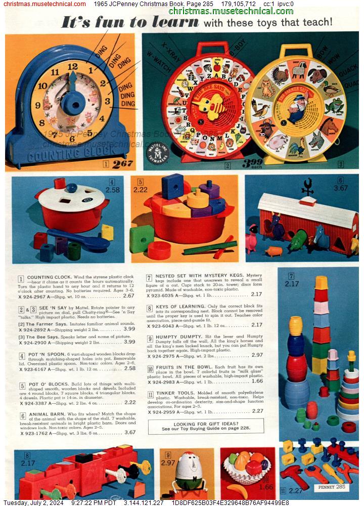 1965 JCPenney Christmas Book, Page 285