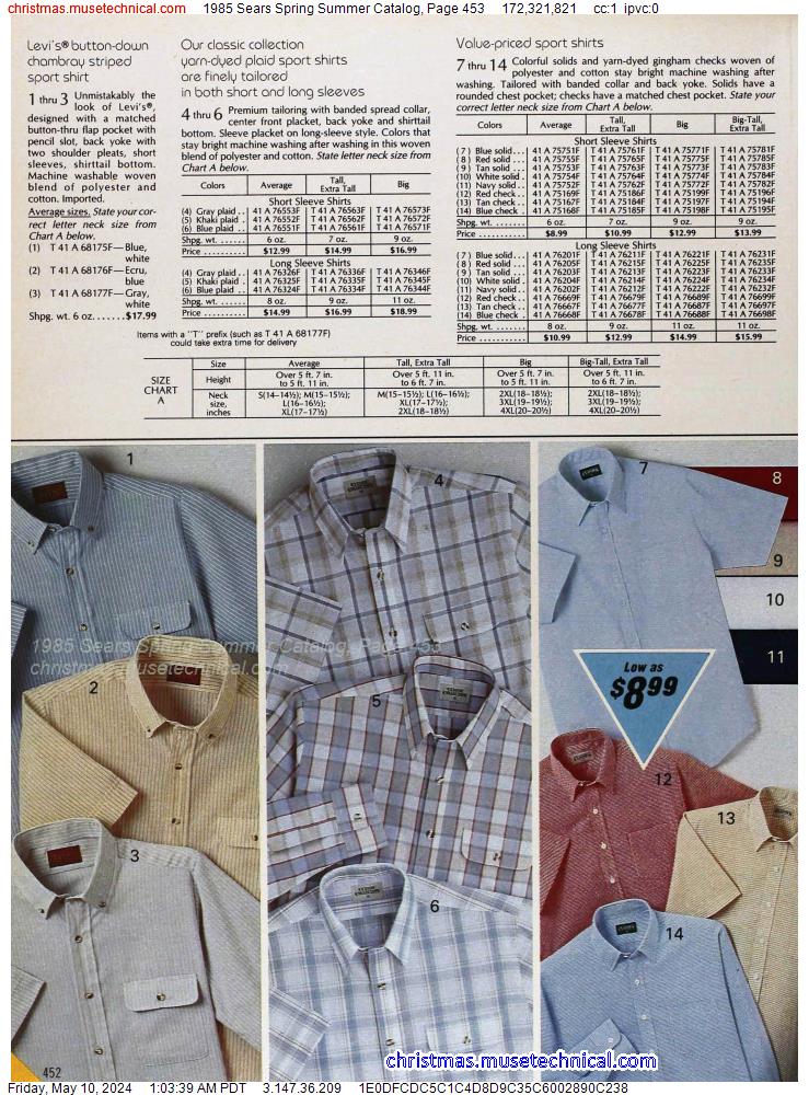 1985 Sears Spring Summer Catalog, Page 453