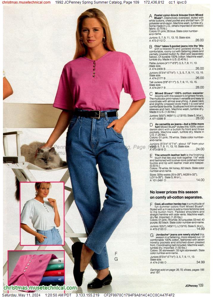 1992 JCPenney Spring Summer Catalog, Page 109