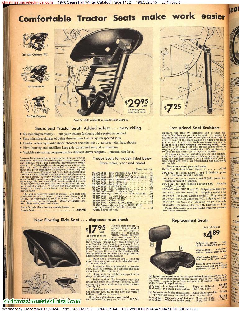 1946 Sears Fall Winter Catalog, Page 1132