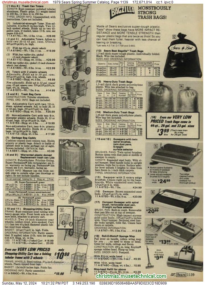 1979 Sears Spring Summer Catalog, Page 1139
