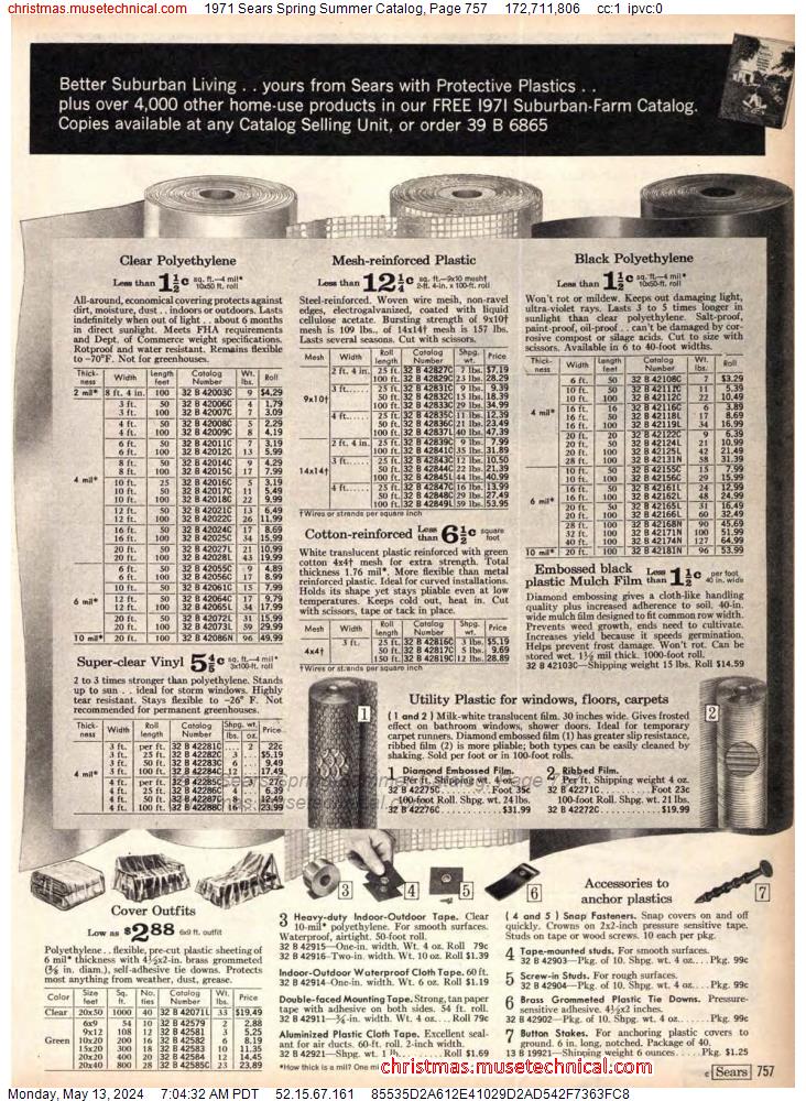 1971 Sears Spring Summer Catalog, Page 757