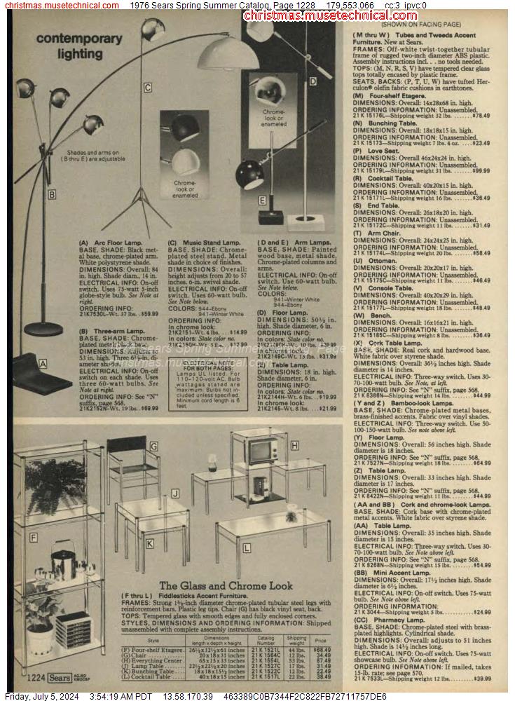 1976 Sears Spring Summer Catalog, Page 1228