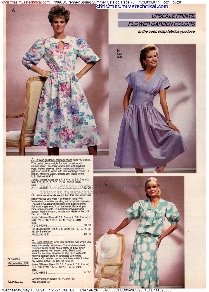 1986 JCPenney Spring Summer Catalog, Page 76