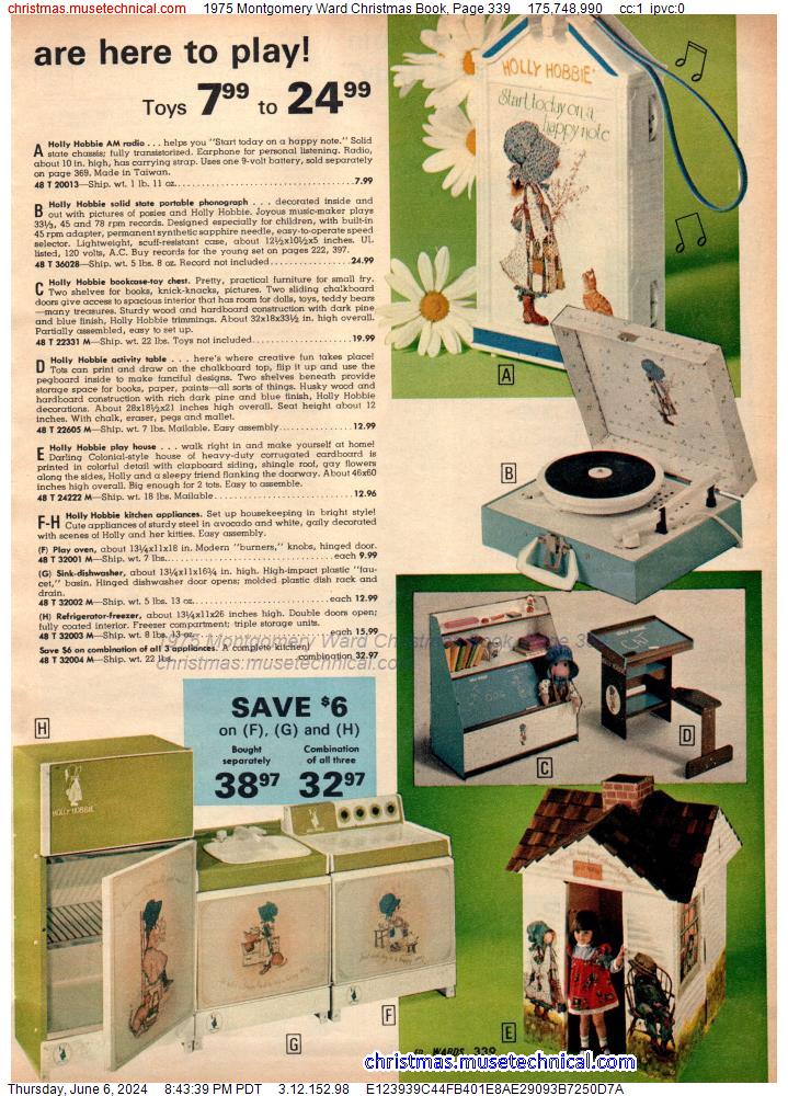 1975 Montgomery Ward Christmas Book, Page 339