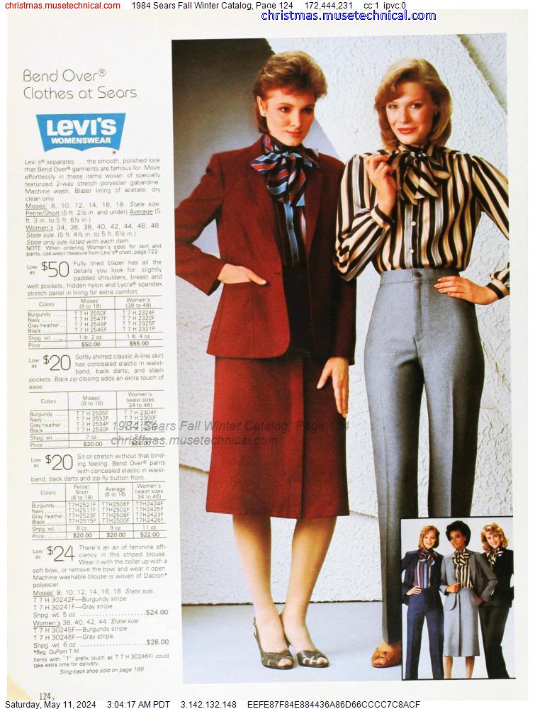 1984 Sears Fall Winter Catalog, Page 124