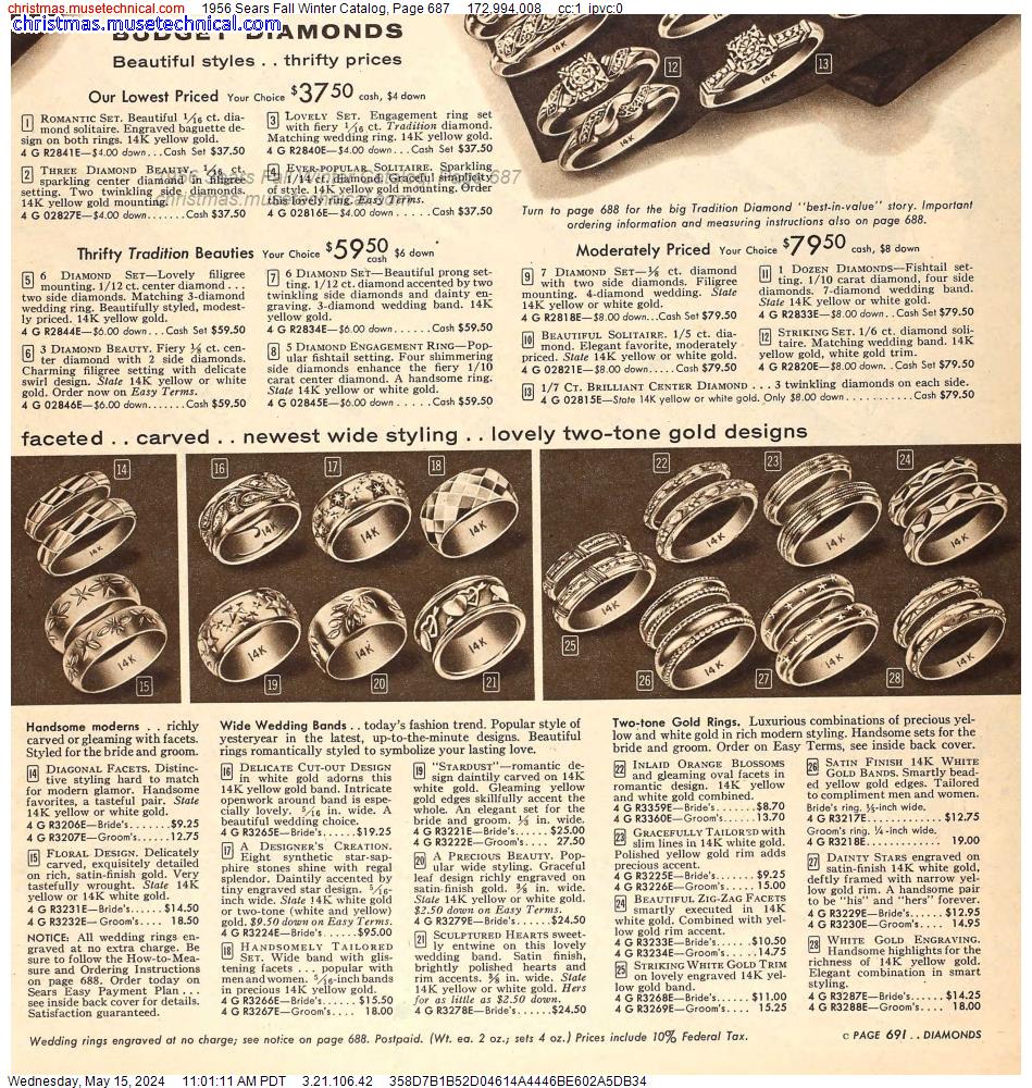 1956 Sears Fall Winter Catalog, Page 687