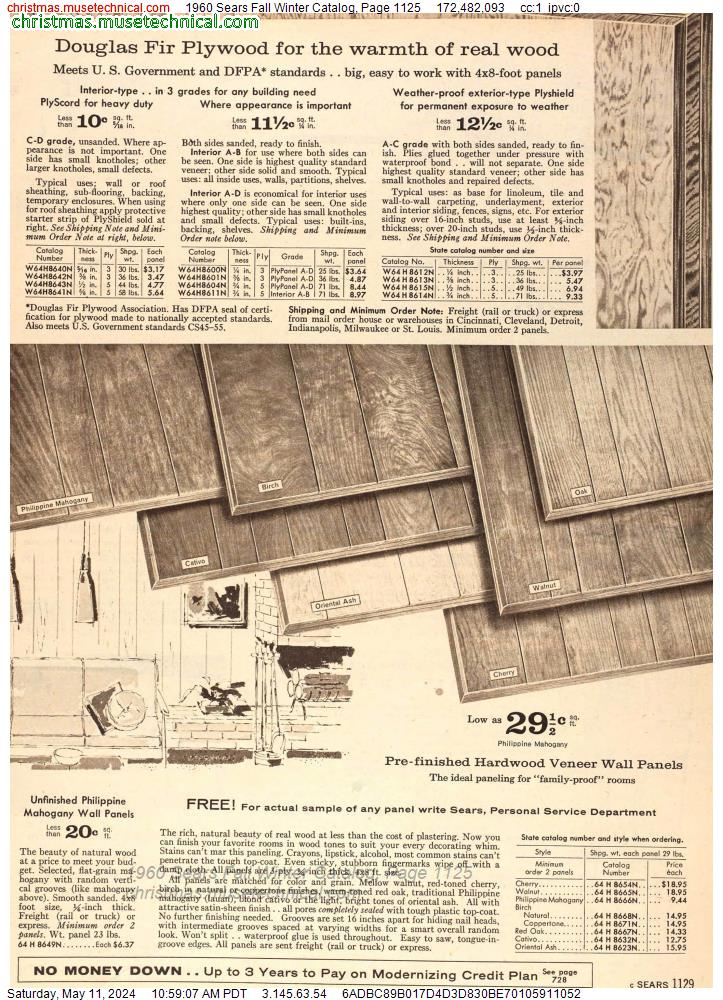 1960 Sears Fall Winter Catalog, Page 1125