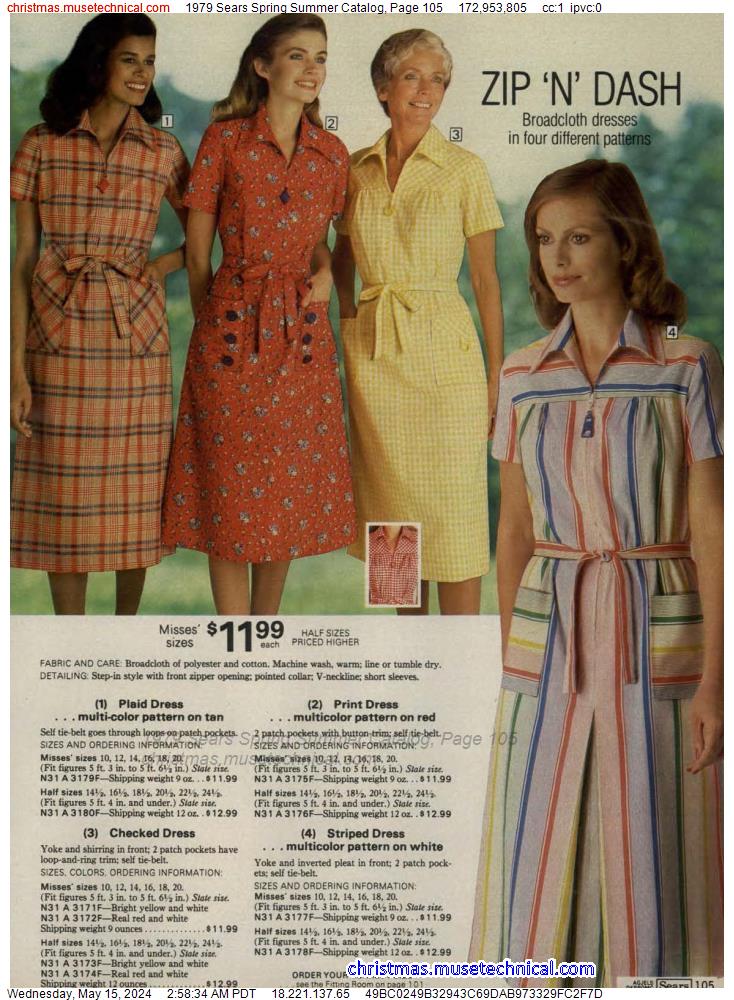 1979 Sears Spring Summer Catalog, Page 105