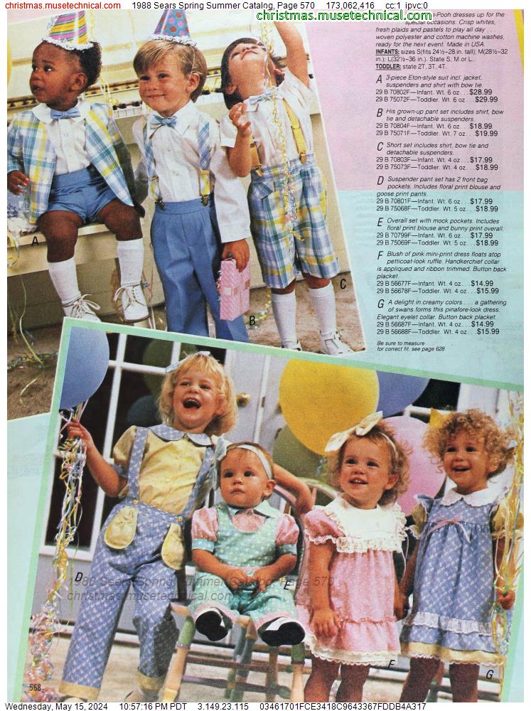 1988 Sears Spring Summer Catalog, Page 570