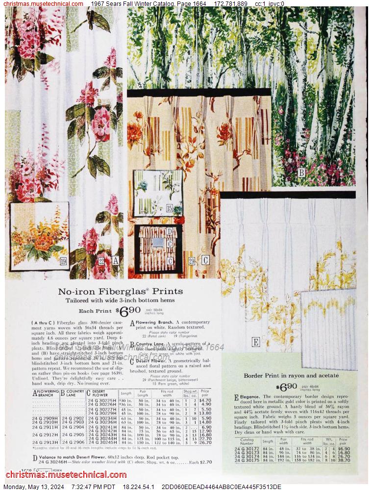 1967 Sears Fall Winter Catalog, Page 1664