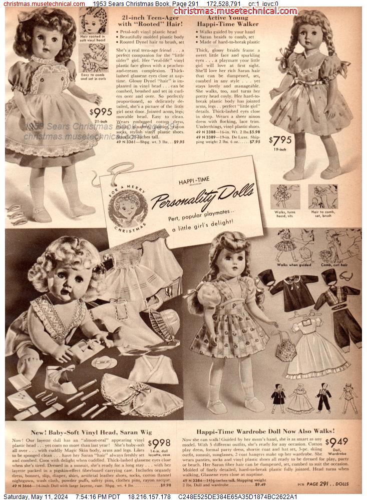 1953 Sears Christmas Book, Page 291