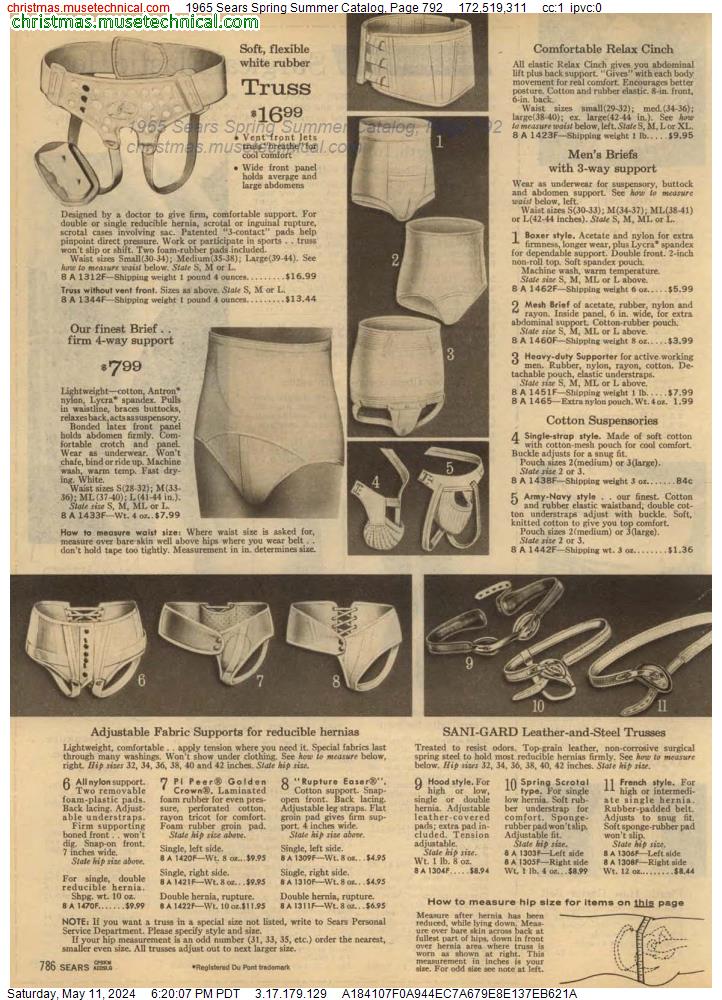 1965 Sears Spring Summer Catalog, Page 792