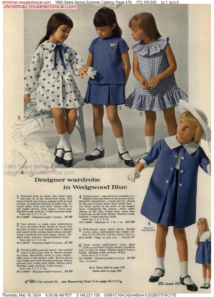 1965 Sears Spring Summer Catalog, Page 479