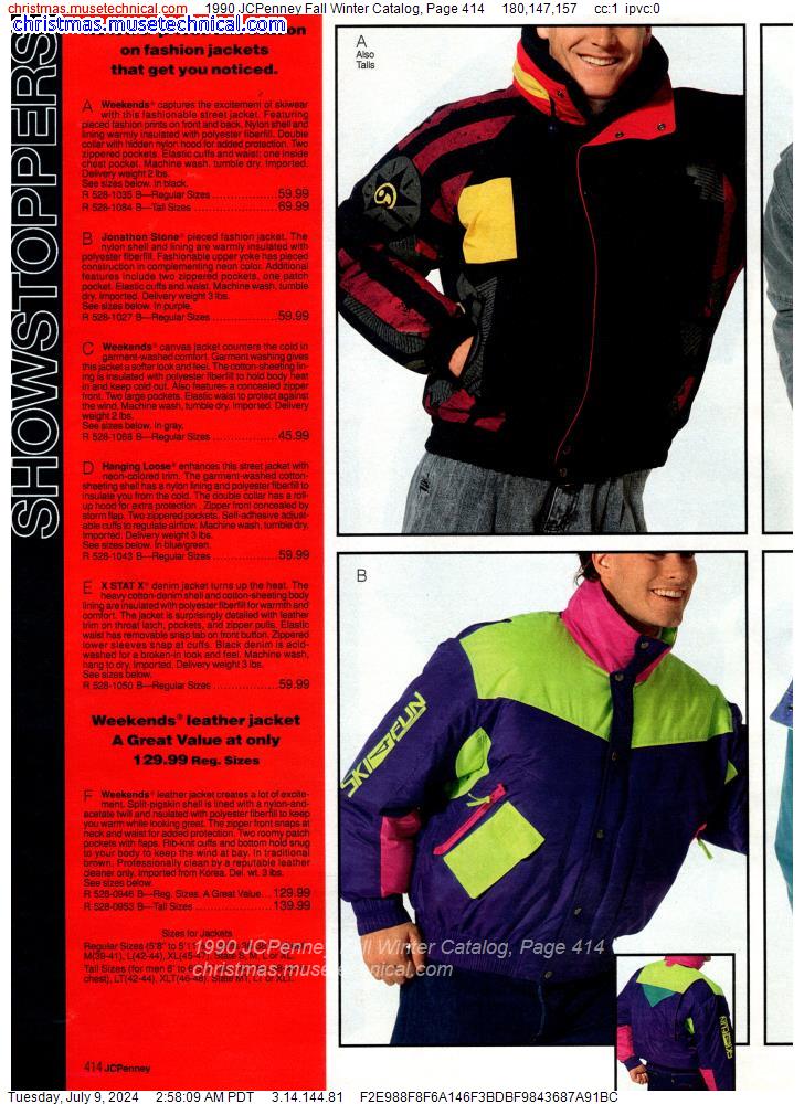 1990 JCPenney Fall Winter Catalog, Page 414