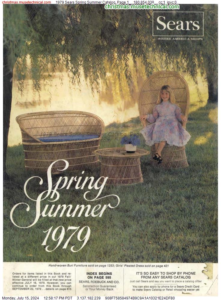 1979 Sears Spring Summer Catalog, Page 1
