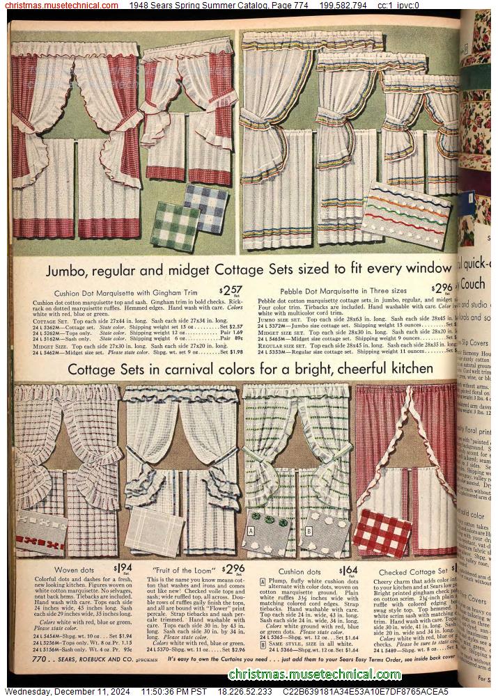 1948 Sears Spring Summer Catalog, Page 774