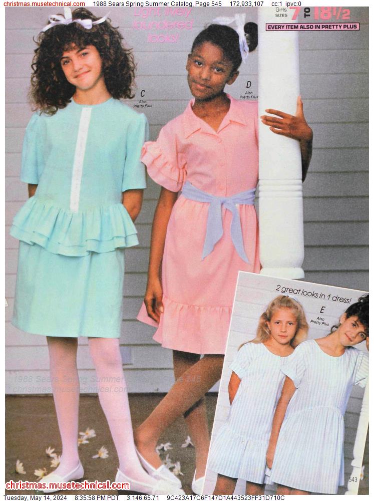 1988 Sears Spring Summer Catalog, Page 545
