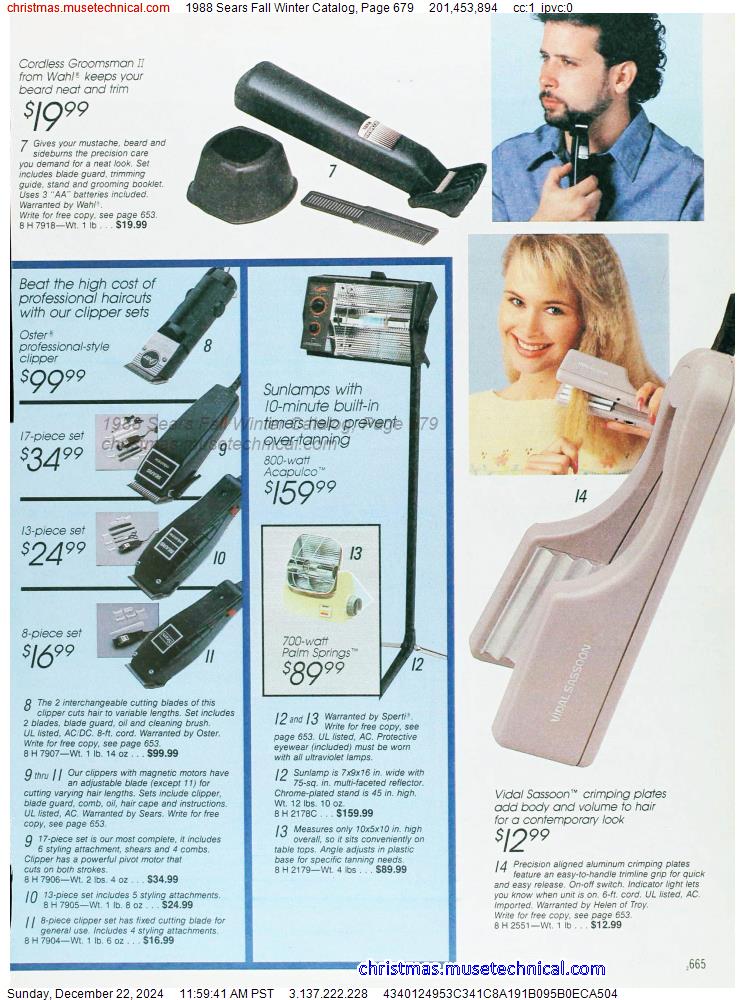 1988 Sears Fall Winter Catalog, Page 679