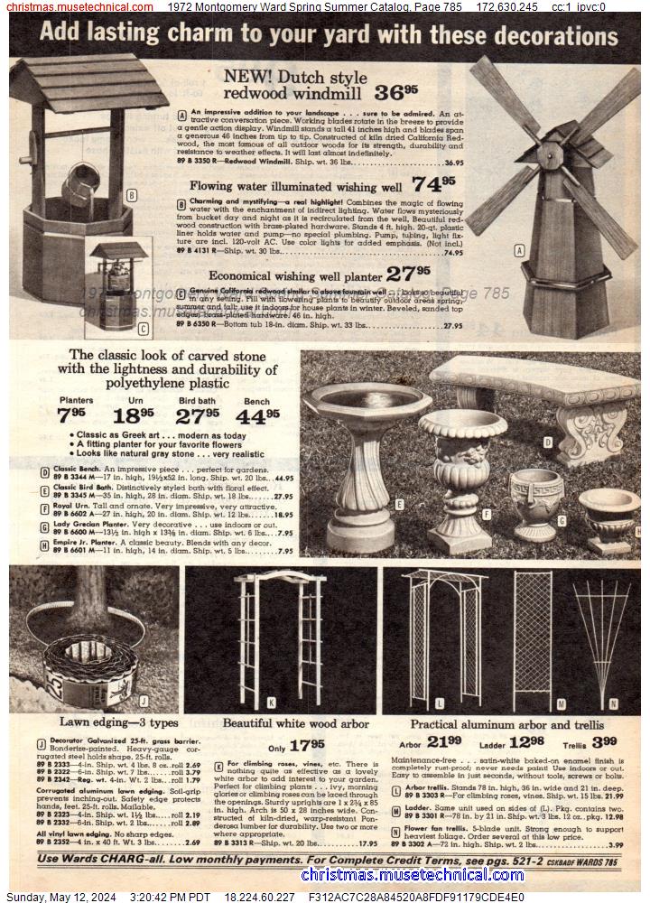 1972 Montgomery Ward Spring Summer Catalog, Page 785