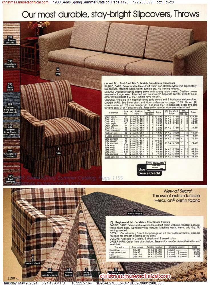 1983 Sears Spring Summer Catalog, Page 1190