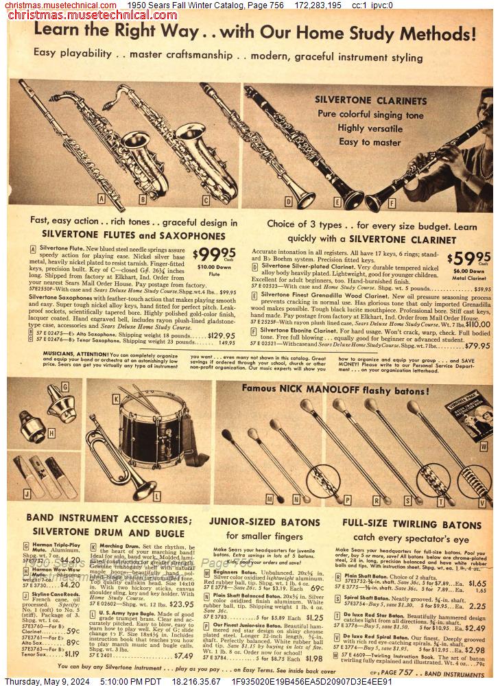 1950 Sears Fall Winter Catalog, Page 756