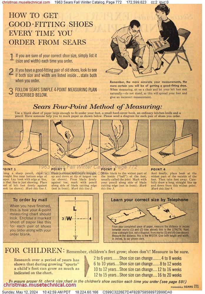 1963 Sears Fall Winter Catalog, Page 772