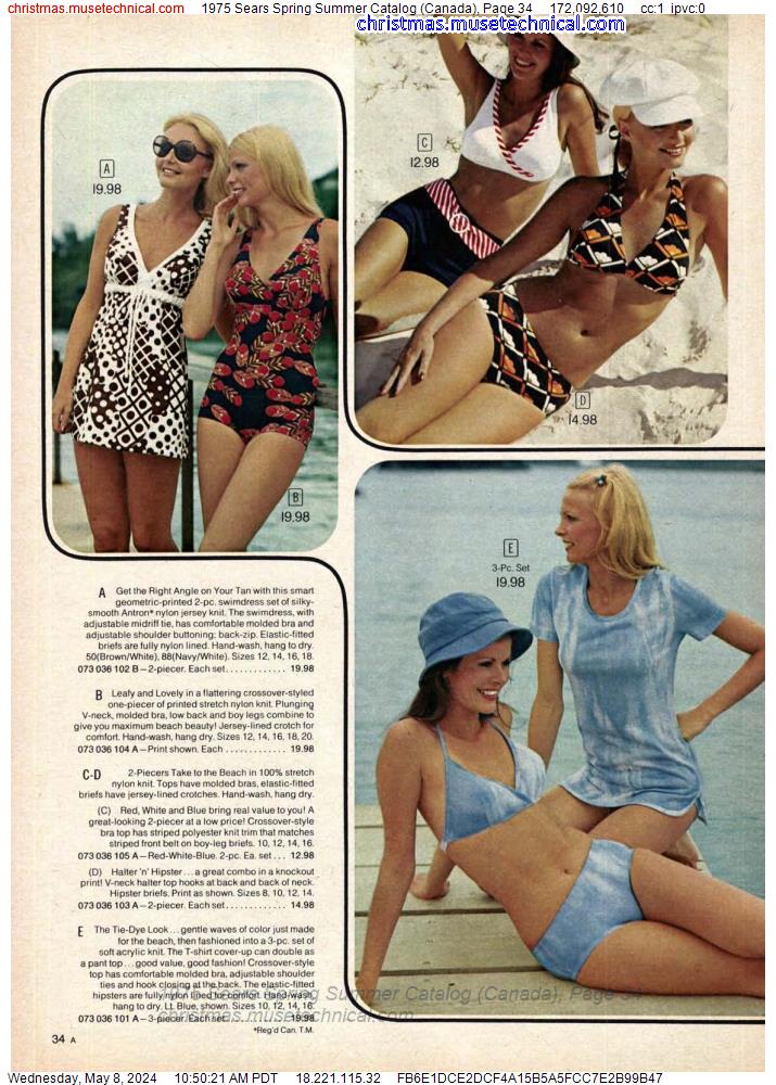 1975 Sears Spring Summer Catalog (Canada), Page 34