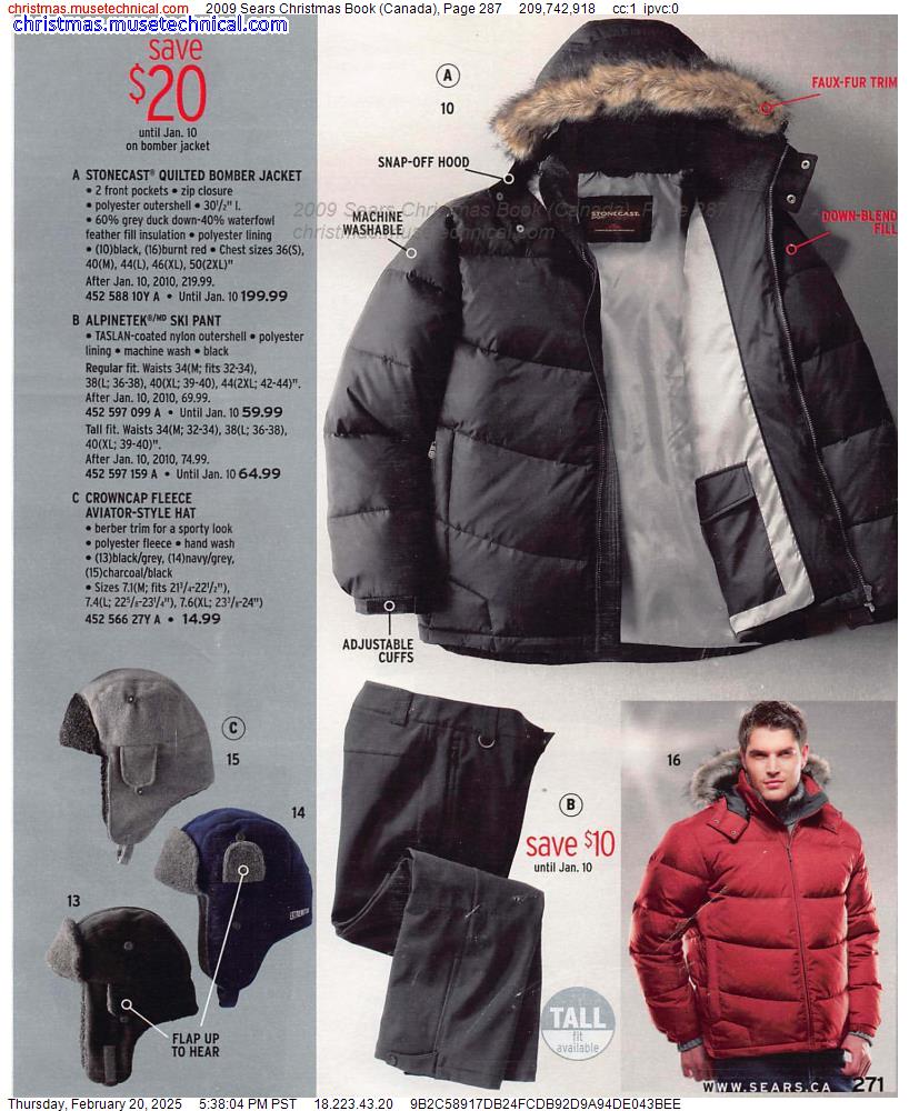 2009 Sears Christmas Book (Canada), Page 287